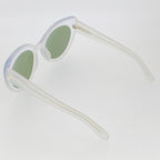 Erdem Sunglasses Cat Eye Ivory and Green/Blue