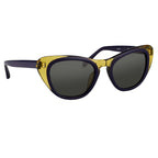 Erdem Sunglasses Cat Eye Purple and Grey