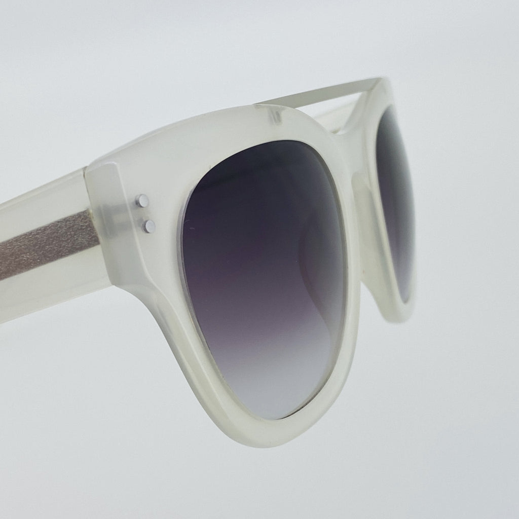 Erdem Sunglasses D-Frame White and Grey