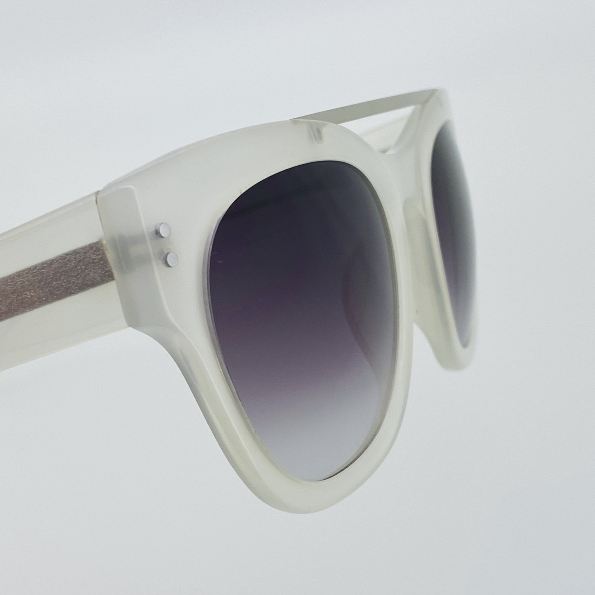Erdem Sunglasses D-Frame White and Grey