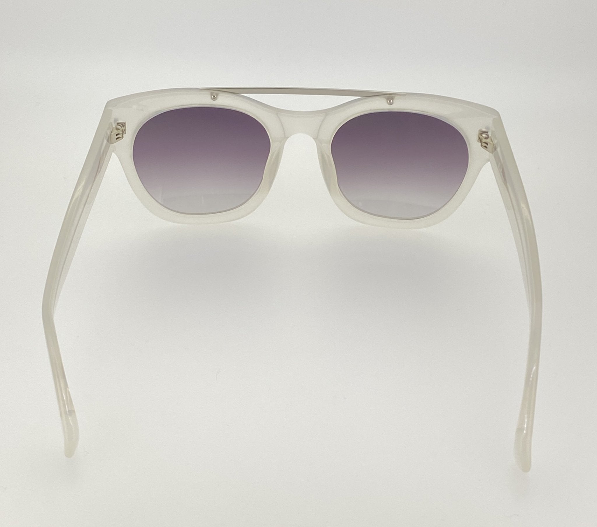 Erdem Sunglasses D-Frame White and Grey