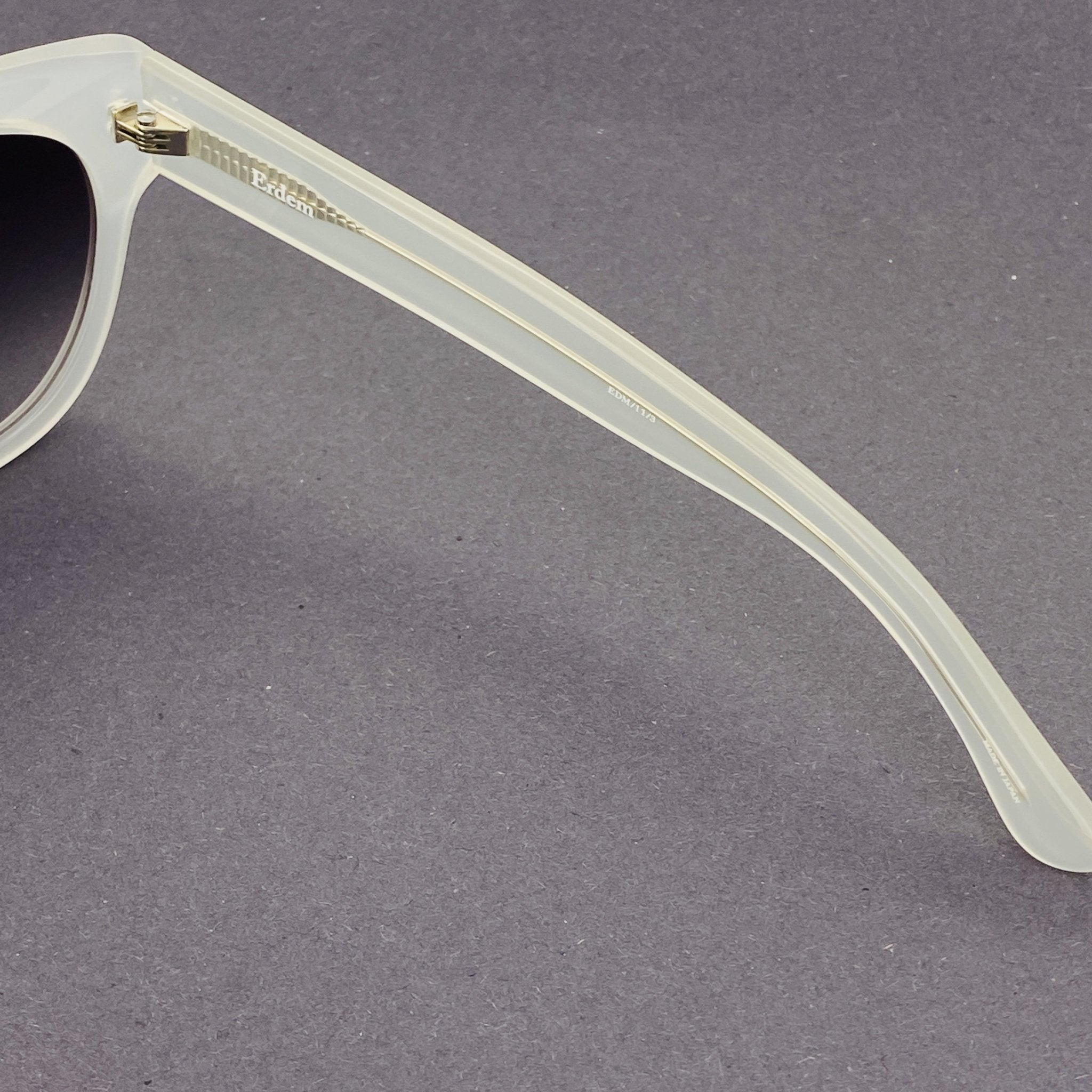 Erdem Sunglasses D-Frame White and Grey