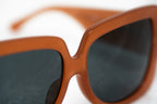 Erdem Ladies Sunglasses Oversized Burnt Orange and Grey