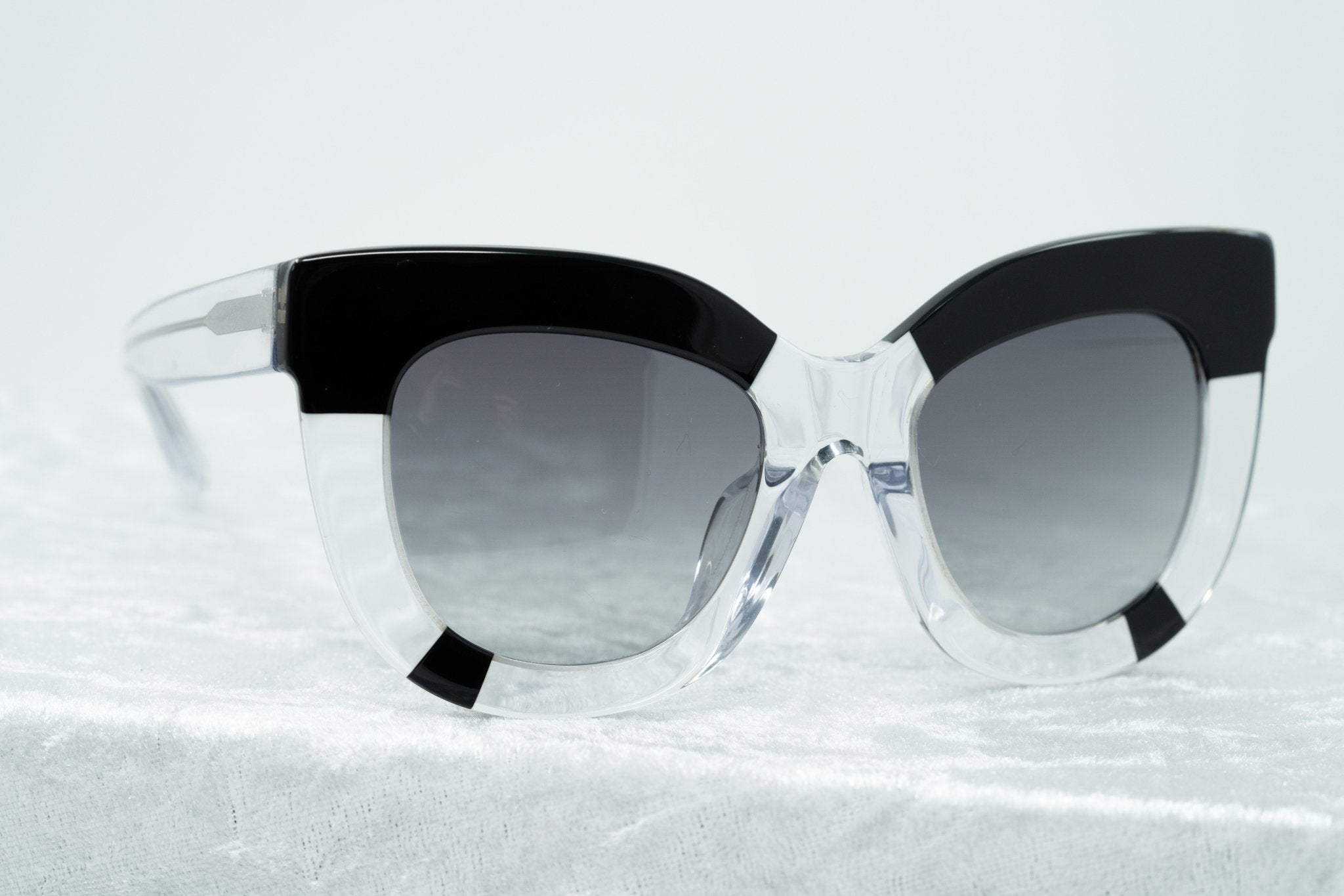Erdem Ladies Sunglasses Oversized Clear Black and Grey