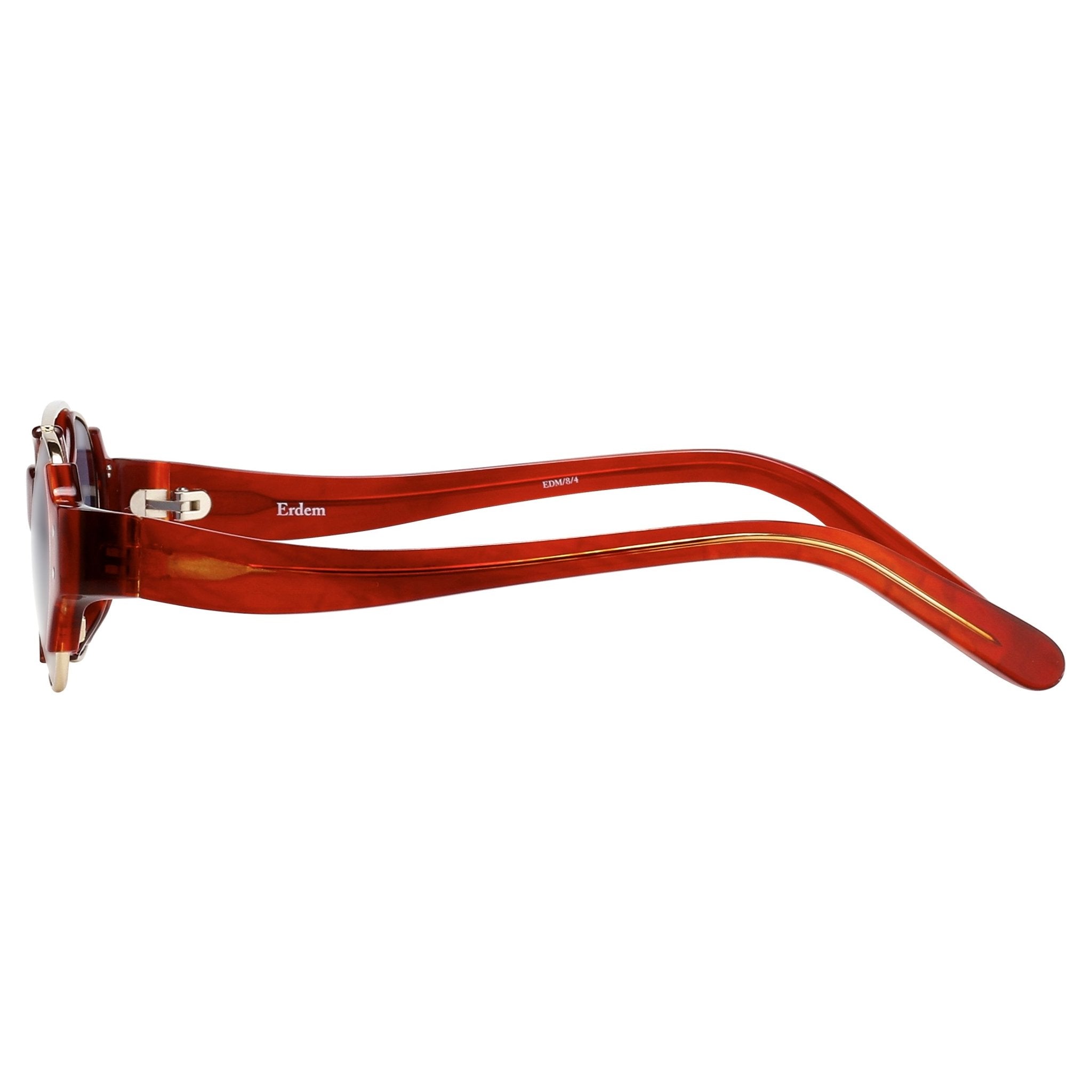 Erdem Sunglasses Red Marble and Blue