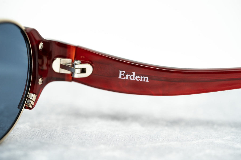 Erdem Sunglasses Red Marble and Blue