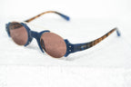 Erdem Sunglasses Royal Blue and Brown