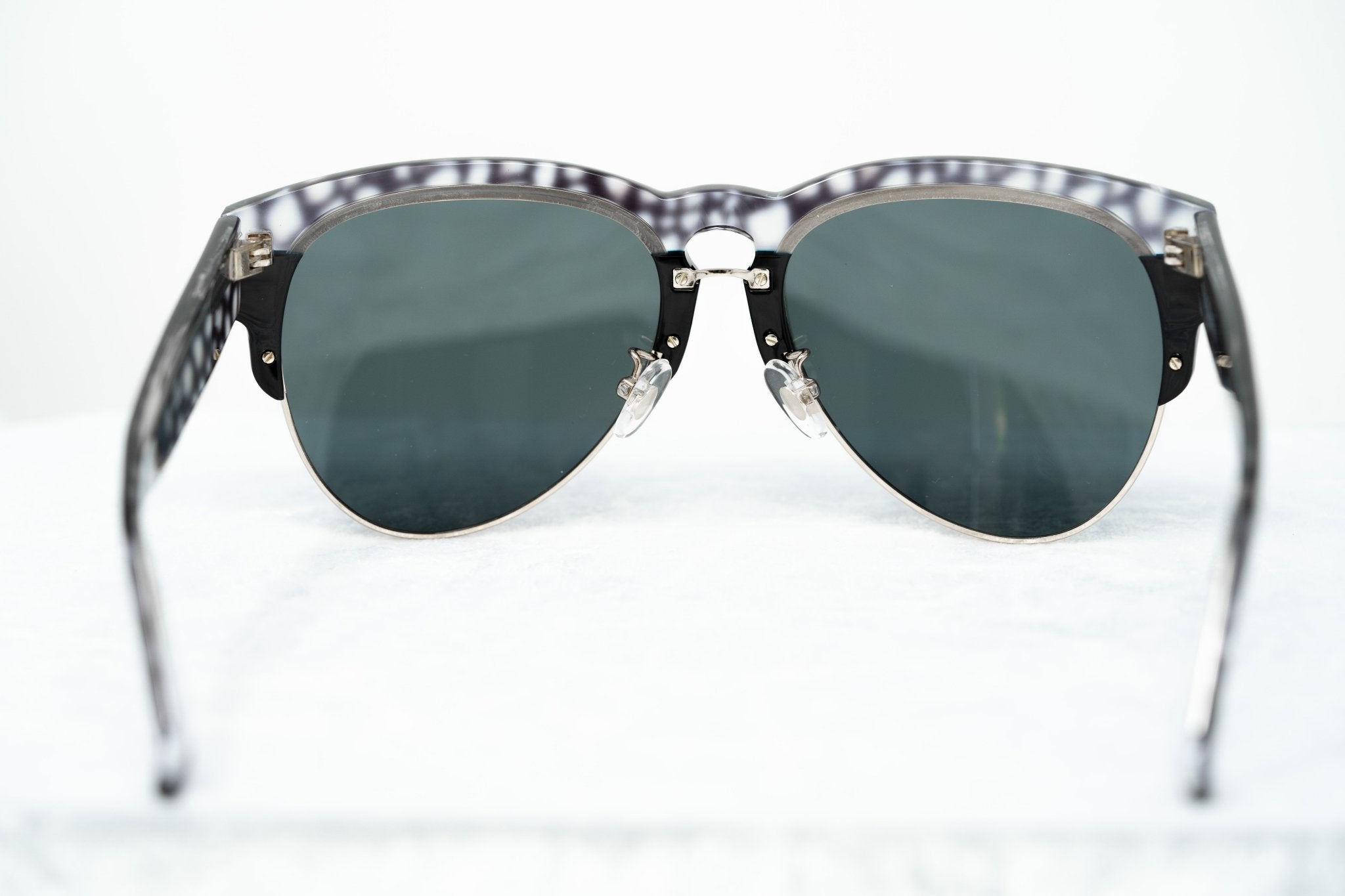 Erdem Sunglasses Black Purple Stingray Pattern and Grey