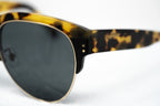 Erdem Sunglasses Black Gold Tortoise Shell and Grey
