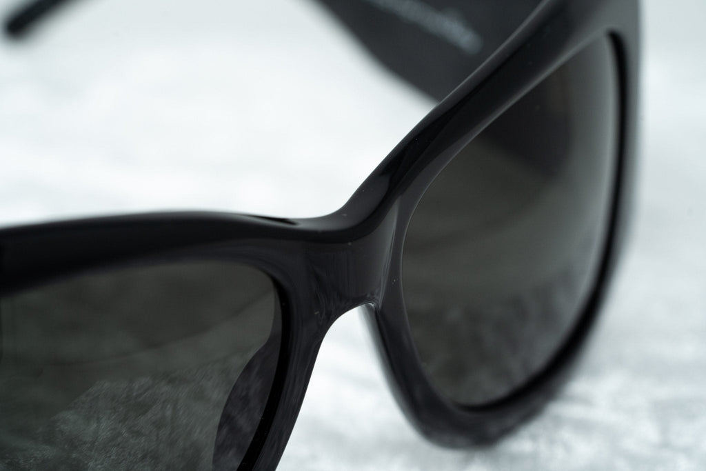 Erickson Beamon Ladies Sunglasses Oversized Black and Dark Grey