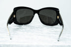 Erickson Beamon Ladies Sunglasses Oversized Black and Dark Grey