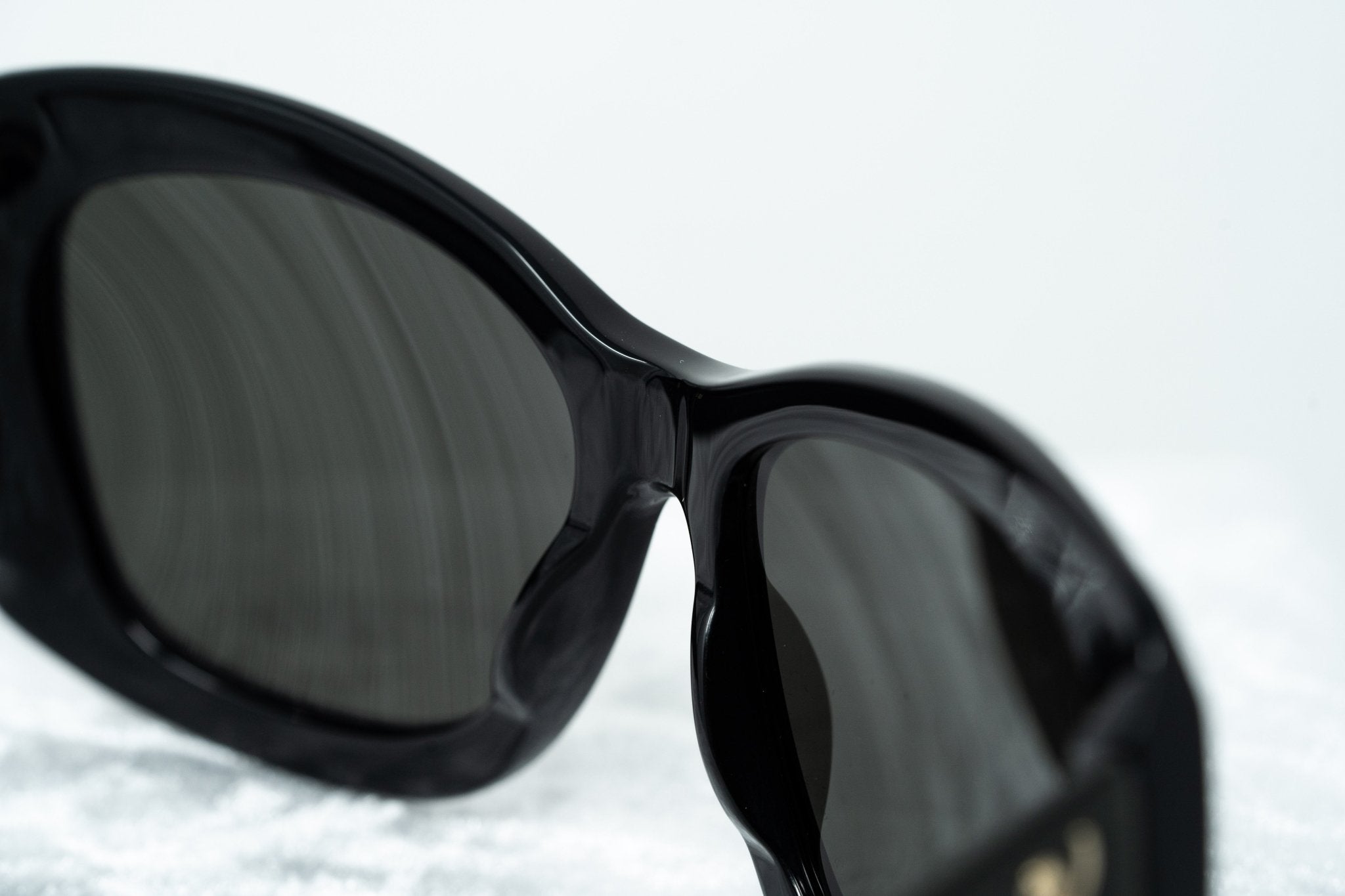 Erickson Beamon Ladies Sunglasses Oversized Black and Dark Grey