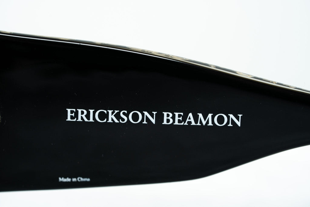 Erickson Beamon Ladies Sunglasses Oversized Black and Dark Grey