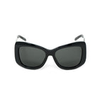 Erickson Beamon Ladies Sunglasses Oversized Black and Dark Grey