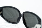 Erickson Beamon Sunglasses Rectangular Black and Dark Grey