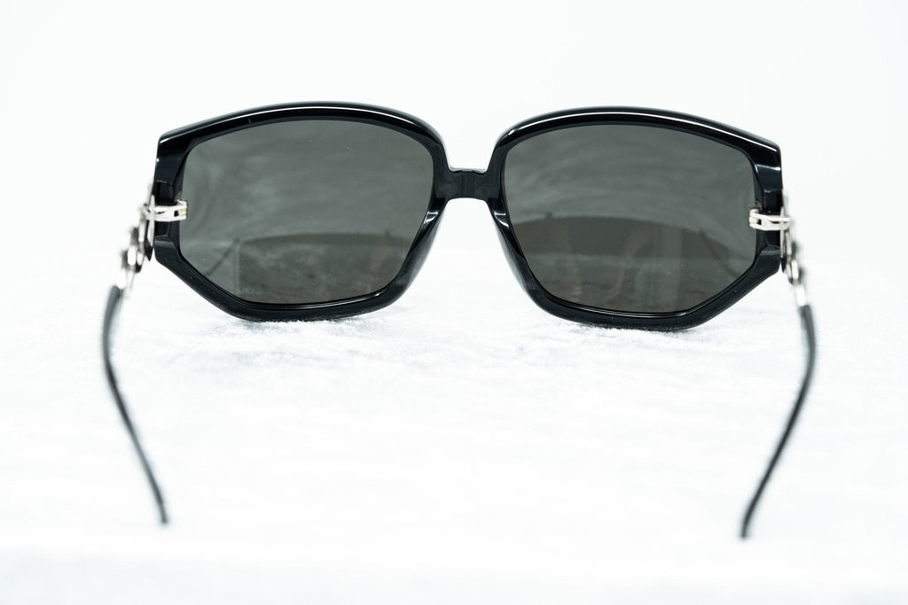Erickson Beamon Sunglasses Rectangular Black and Dark Grey