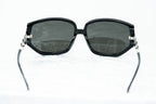 Erickson Beamon Sunglasses Rectangular Black and Dark Grey