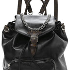 Lambskin Monogram Montsouris Vibe PM Black