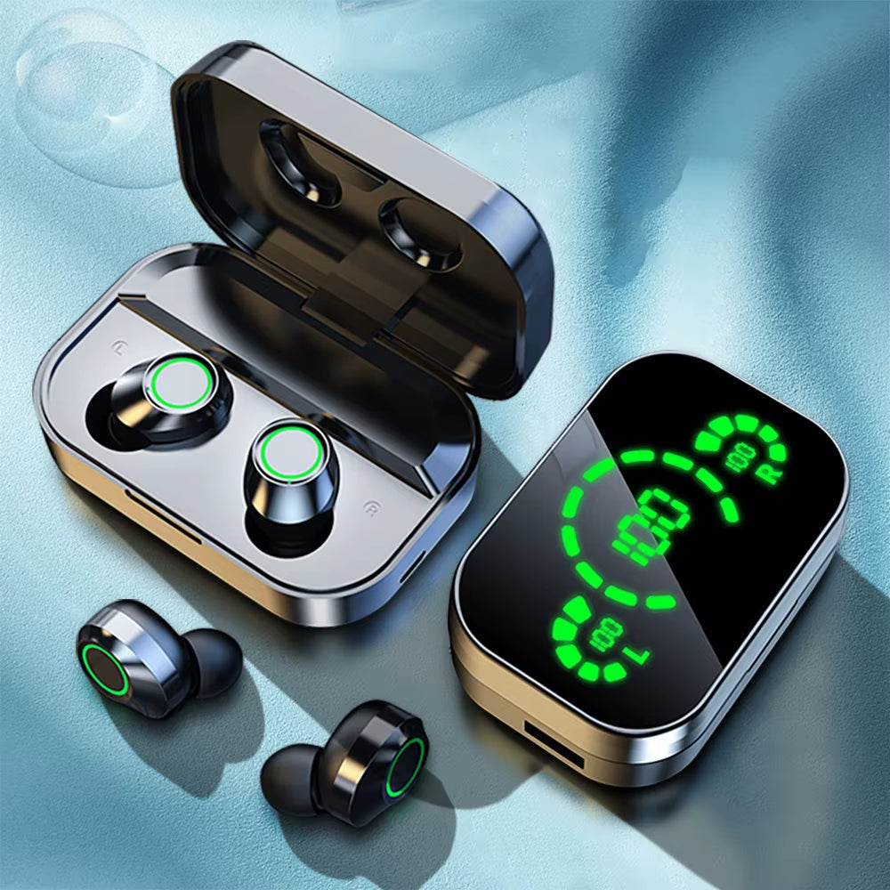 NES TWS Wireless Bluetooth Earphones - High-Fidelity Stereo Headphones with Built-In Microphone for Gaming and Music