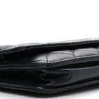 Lambskin Quilted Wallet On Chain WOC Black