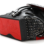 Calfskin Spiked Small Explorafunk Backpack Black