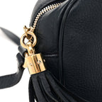 Pebbled Calfskin Small Soho Disco Bag Blue