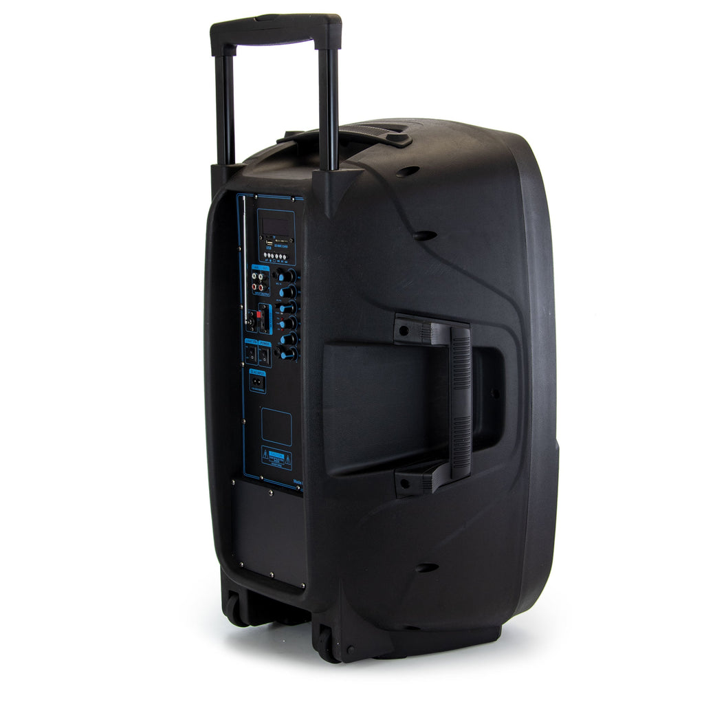 15 Inch Portable Bluetooth Speaker with Sound/Volume Reactive Lights