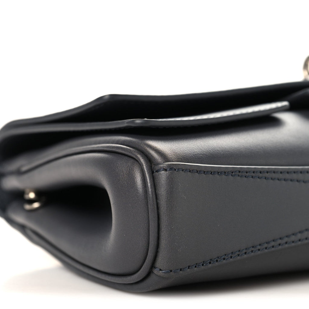 Smooth Calfskin Small Bel Air Clutch On Strap Grey