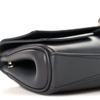 Smooth Calfskin Small Bel Air Clutch On Strap Grey