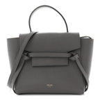 Grained Calfskin Nano Belt Bag Grey