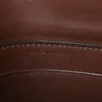 Crocodile Embossed Calfskin Mini Symmetrical Bag Brown