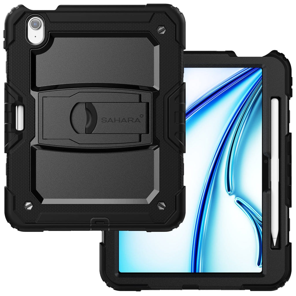 SAHARA - Raider Series Heavy-Duty Case for Apple iPad Air 13" M3/M2 - Scorpion Black