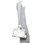 Agneau Arena Neo Cagole City Handbag Optic White