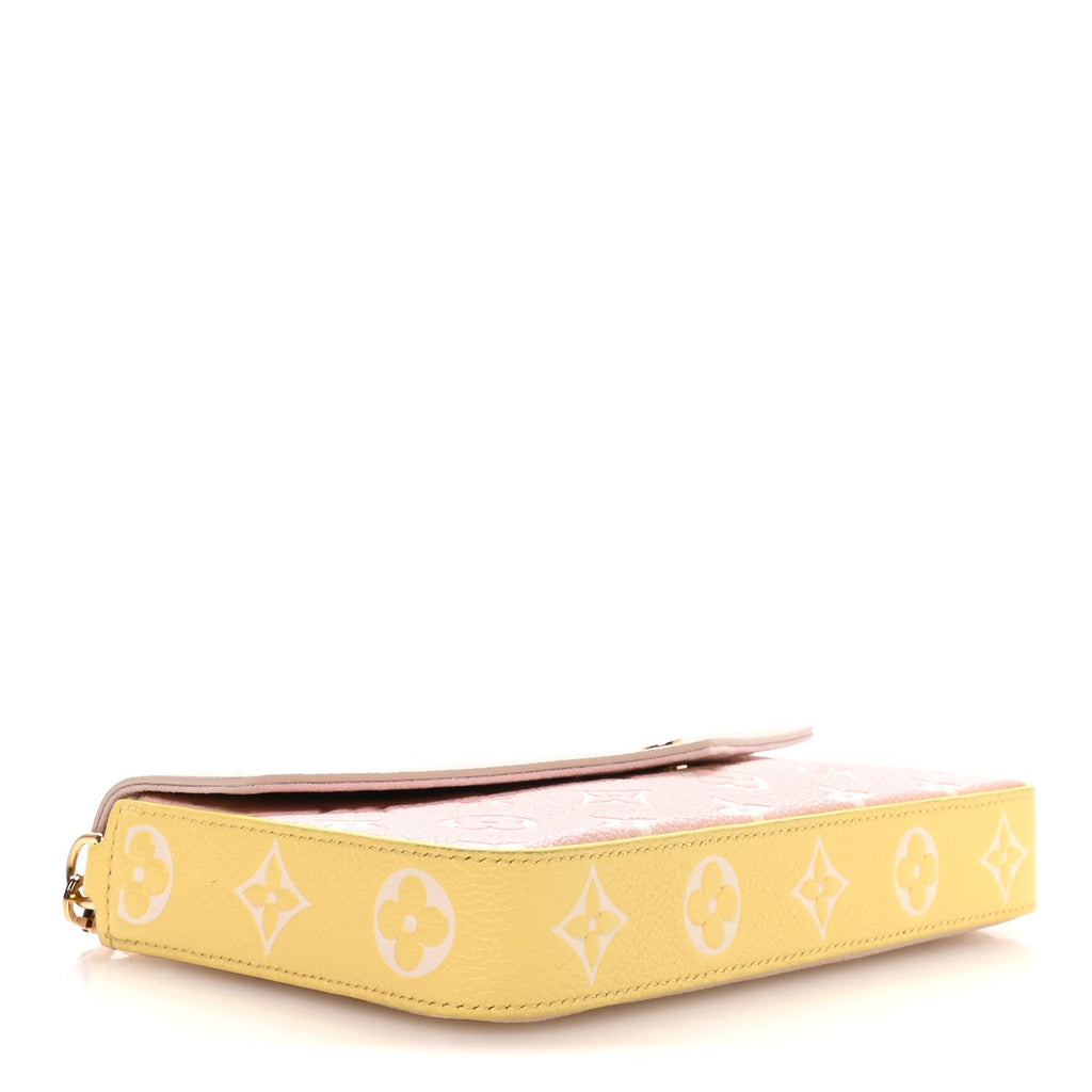 Empreinte Spring in the City Felicie Pochette Chain Wallet Pink Beige Yellow