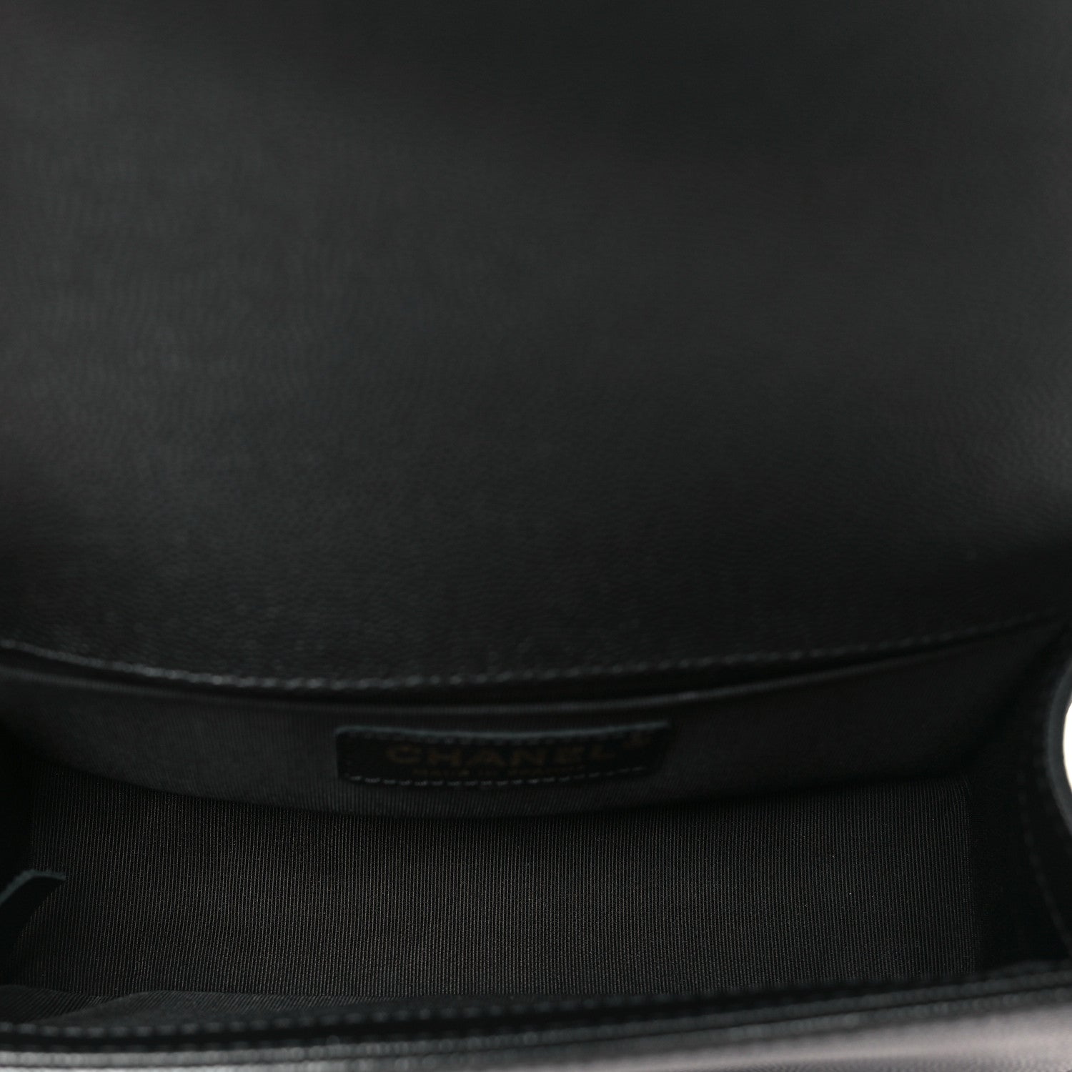 Caviar Quilted Small Boy Flap Black