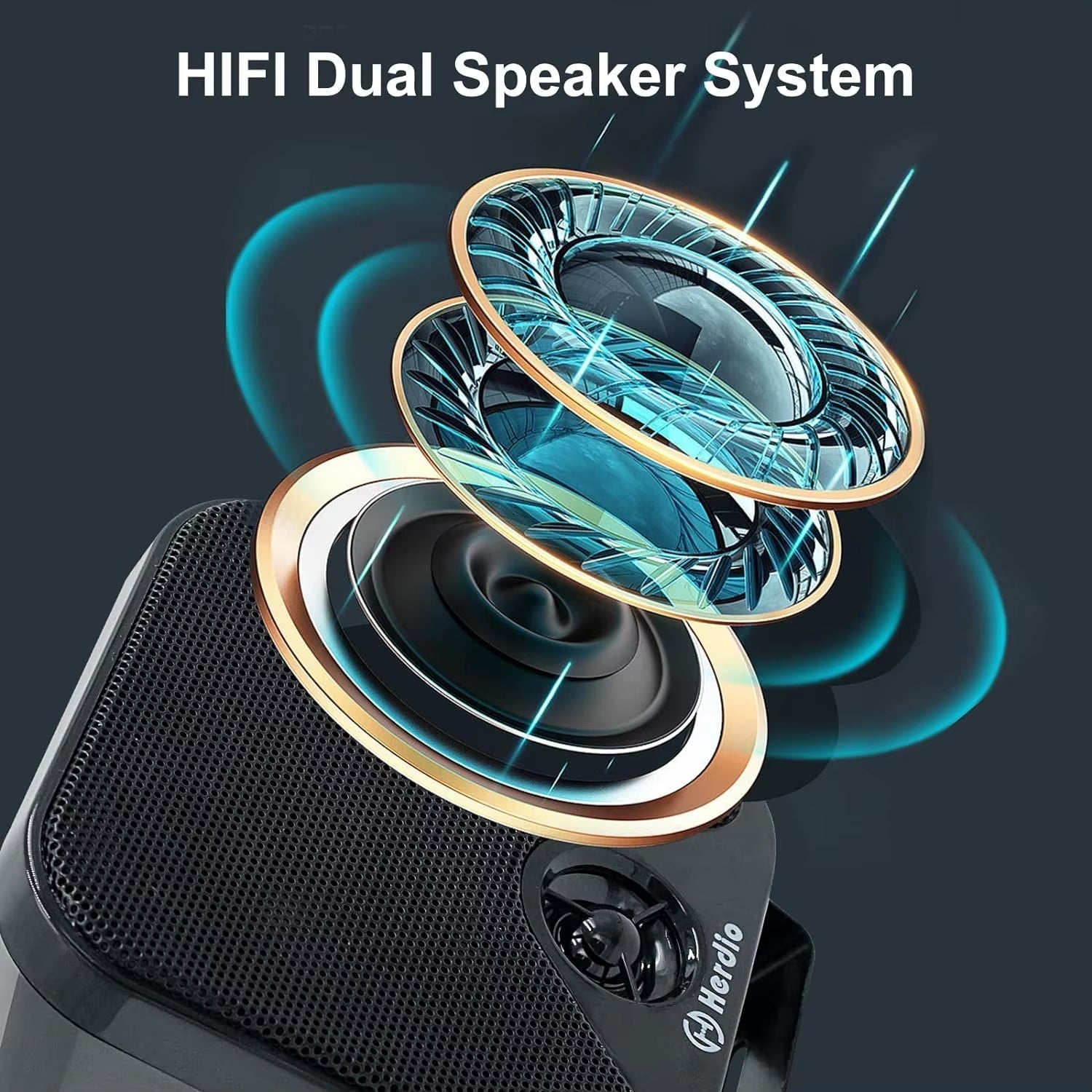 4-Inch 100W Heavy-Duty Waterproof Marine Bluetooth Speakers for Surface Mounting on Campers, Skid Steers, ATVs, UTVs, RZRs, and Golf Carts