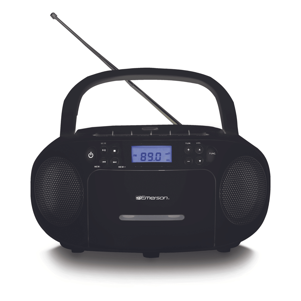 Portable CD/Cassette Boombox with AM/FM Radio
