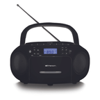 Portable CD/Cassette Boombox with AM/FM Radio