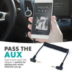 Movo MC1 3.5mm Audio Cable - Dual Male TRS Connectors