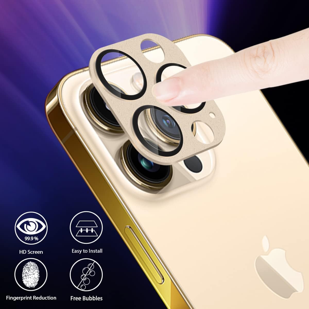 SAHARA - ZeroDamage Camera Lens Protector (2-Pack) - iPhone 13 Pro and iPhone 13 Pro Max