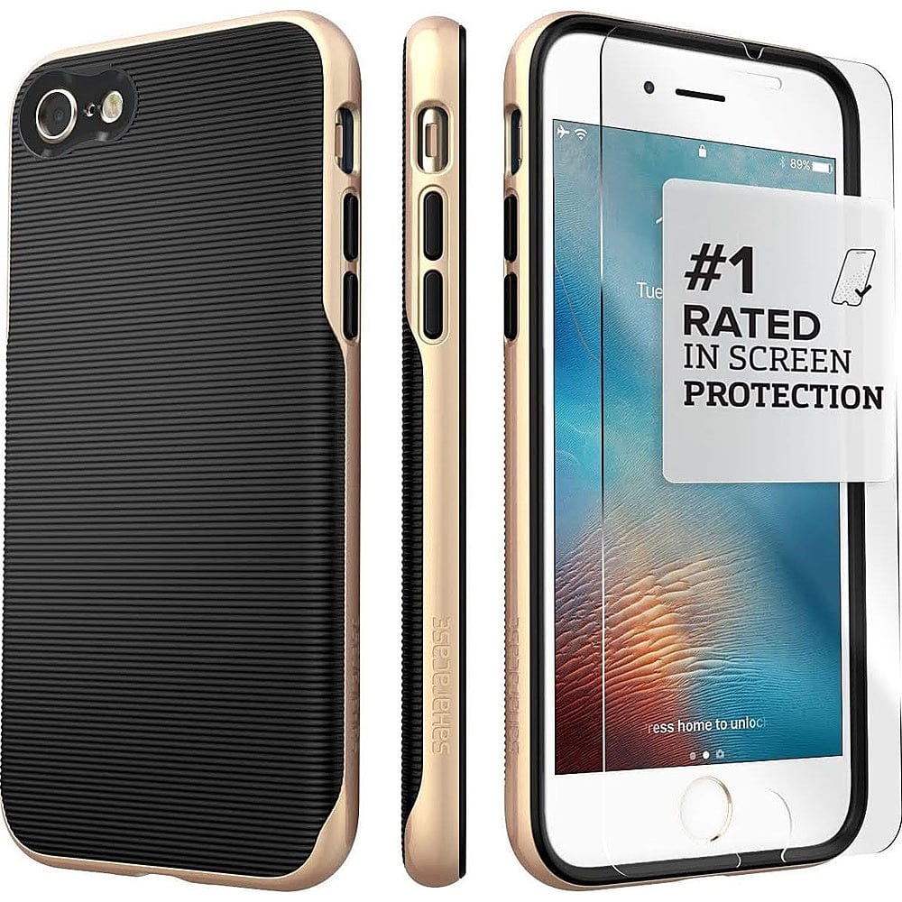SAHARA - Venture Series Black Gold  Case - Apple iPhone SE (2nd and 3rd Generation)