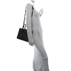 Grained Calfskin Small Sac De Jour Black