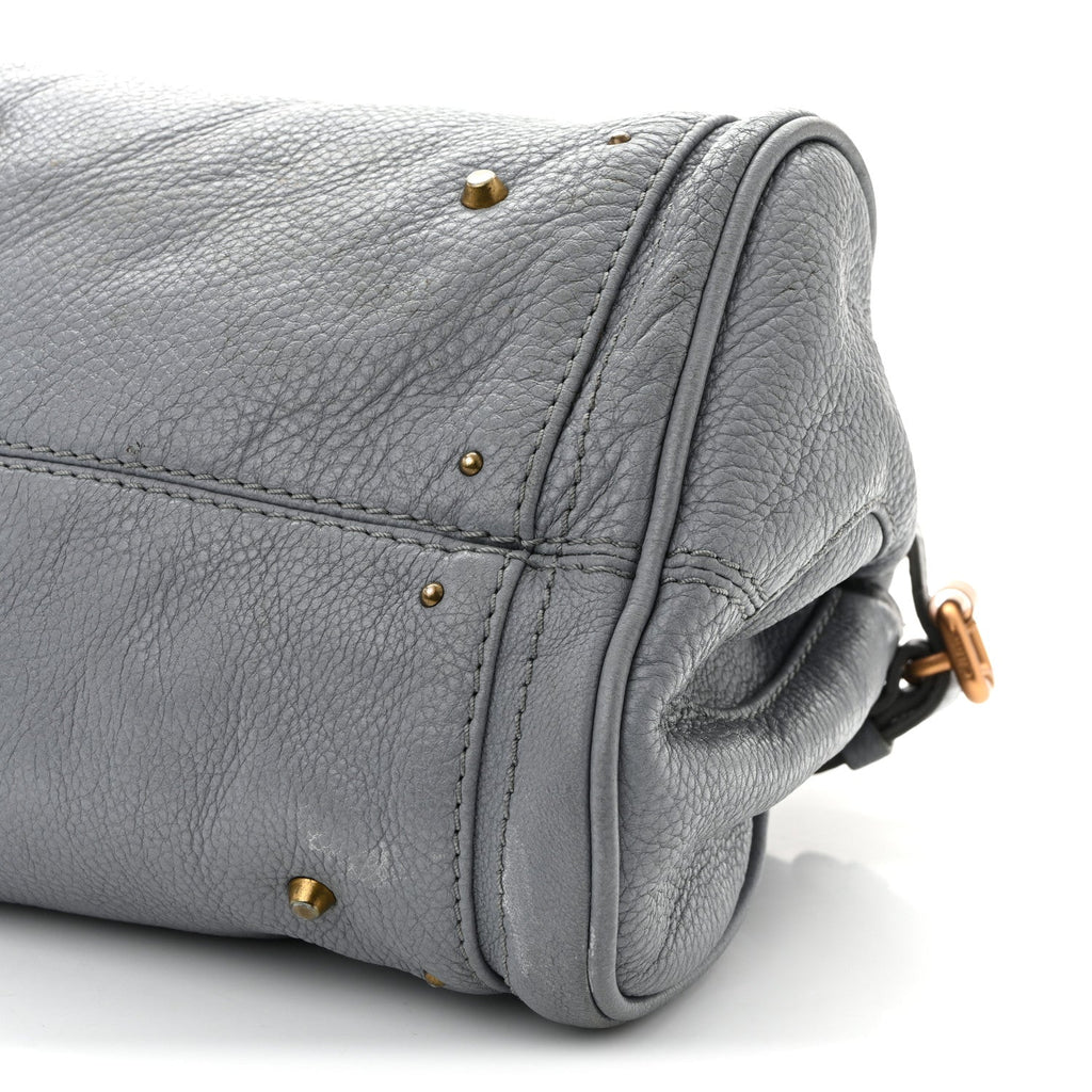 Calfskin Medium Paddington Satchel Blue