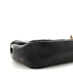 Caviar Quilted East West Flap Black