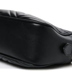 Calfskin Matelasse Small GG Marmont Chain Shoulder Bag Black