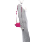 Calfskin CD Signature Oval Crossbody Camera Bag Rani Pink