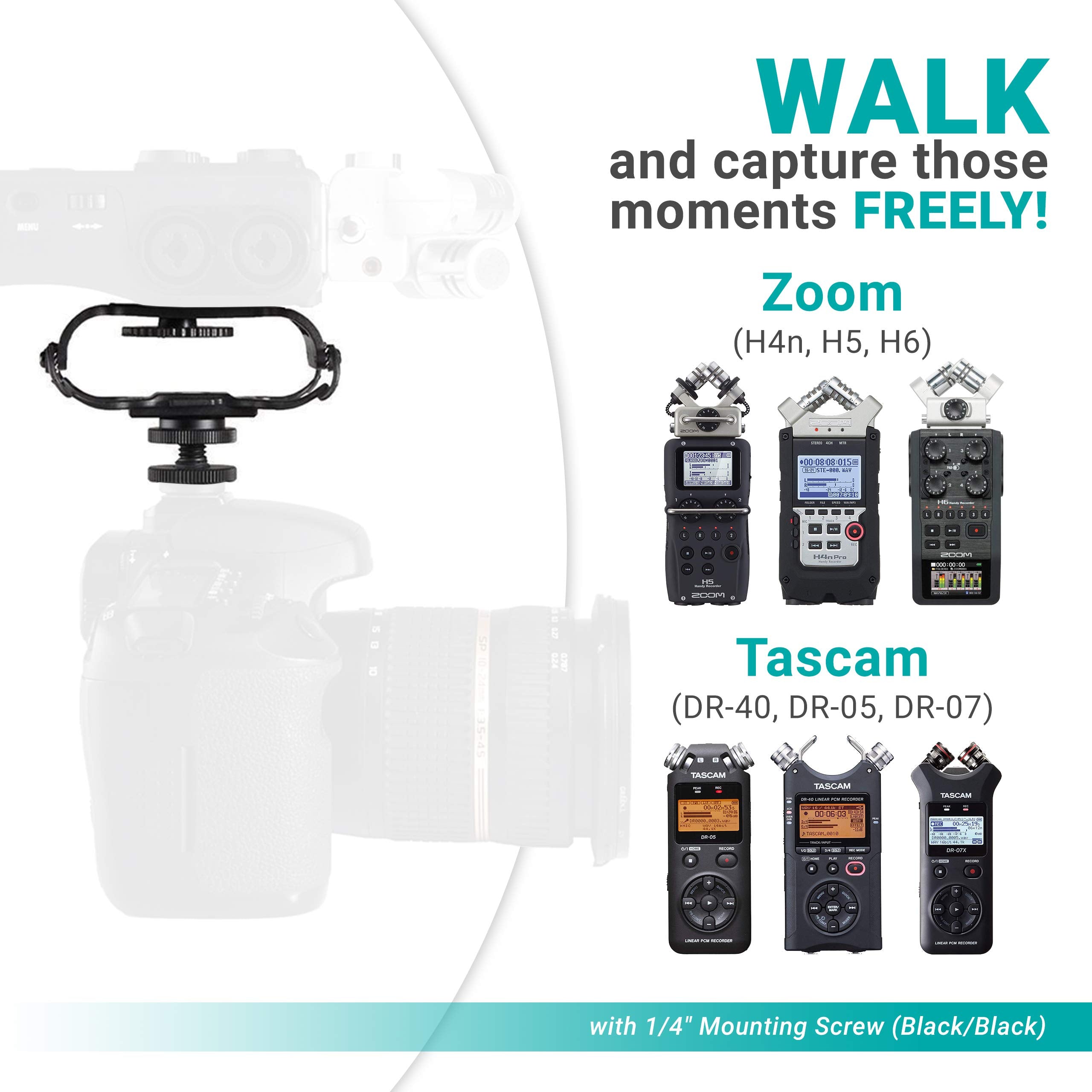 Movo SMM5-B Universal Mic and Recorder Shock Mount