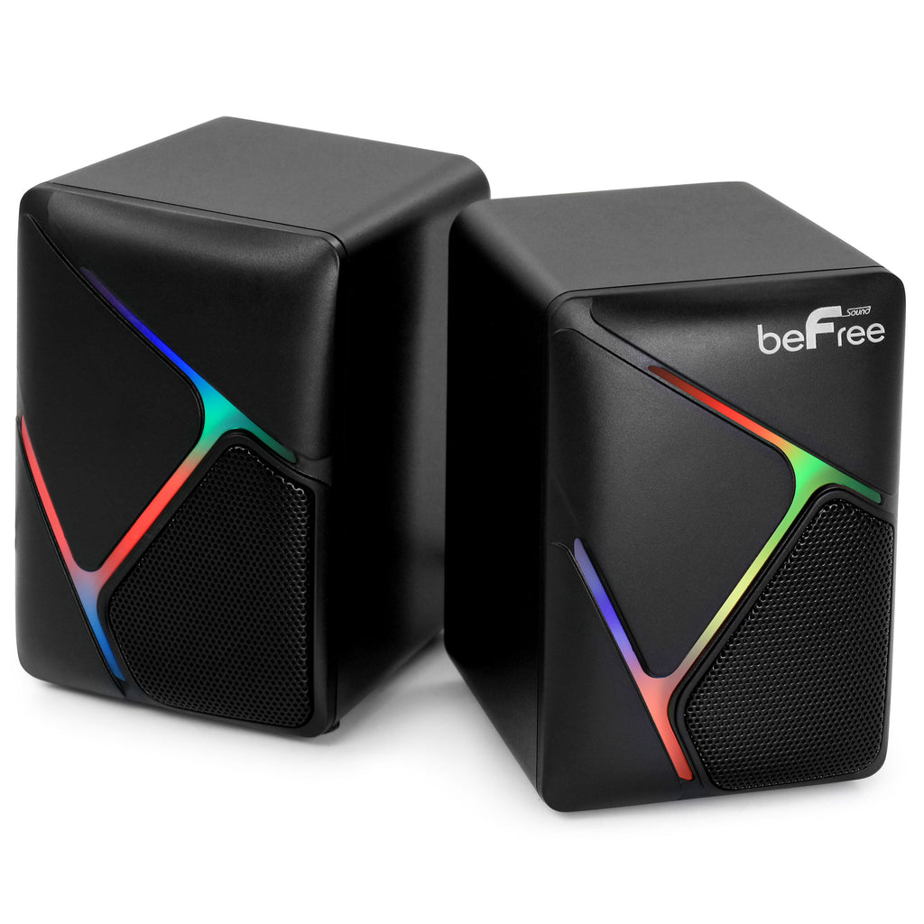 Dual Compact LED Gaming Speakers