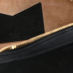 Nubuck Medium Le Teckel Bag Black Anthracite