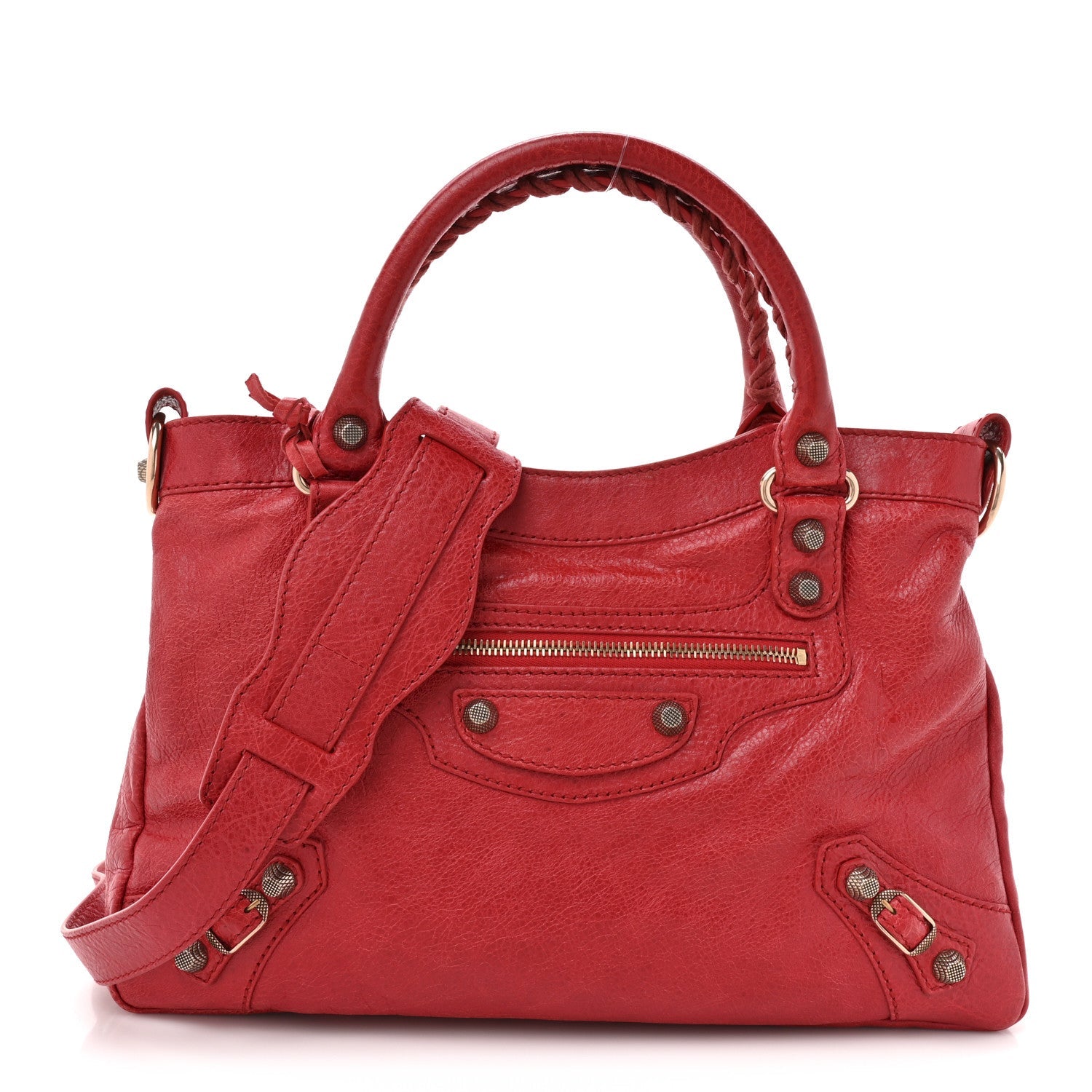 Agneau Giant 12 Rose Gold Hardware Town Rouge Coquelicot